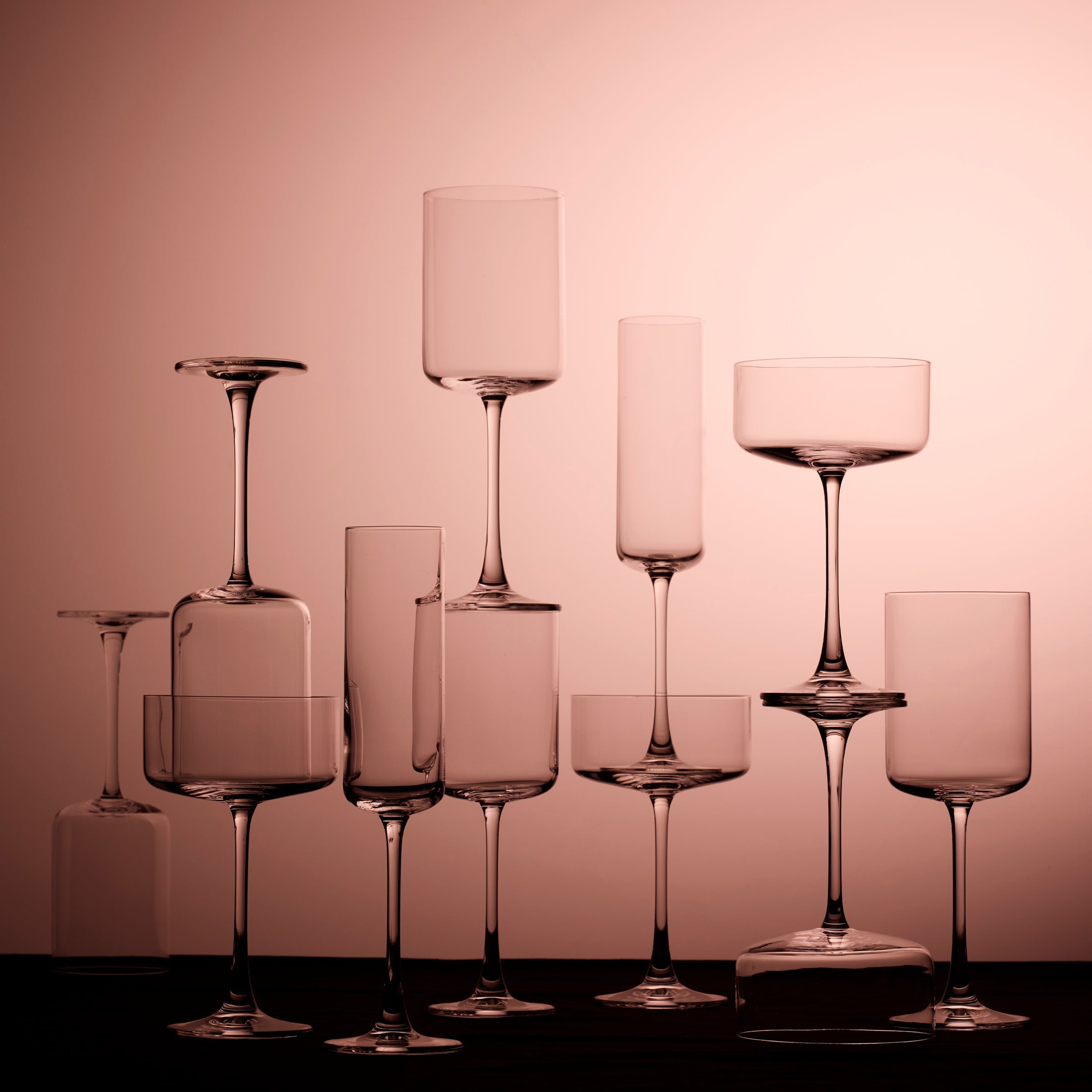 Straight-Edge Coupe Glasses Set of 6 - Image 3