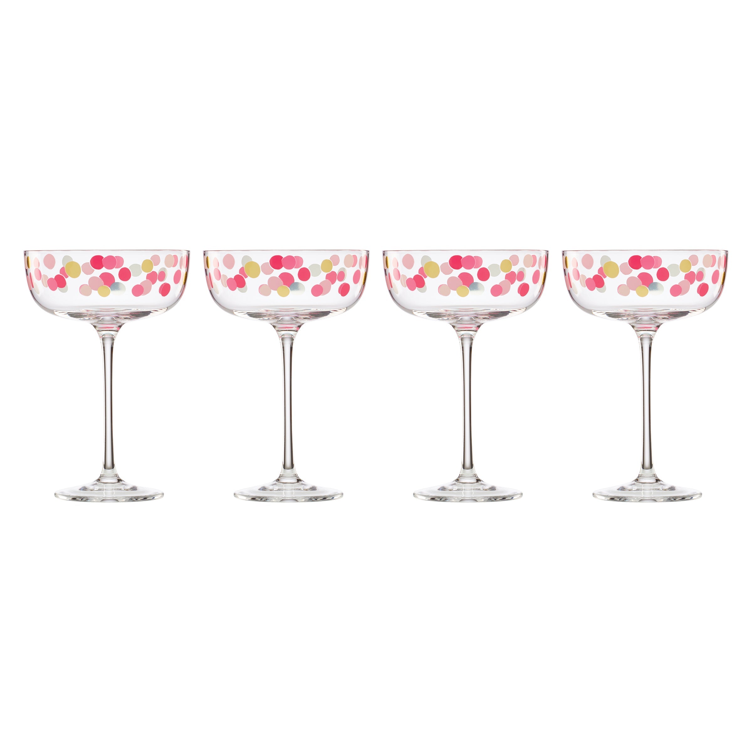 Confetti Coupe Glasses Set of 4 - Image 3