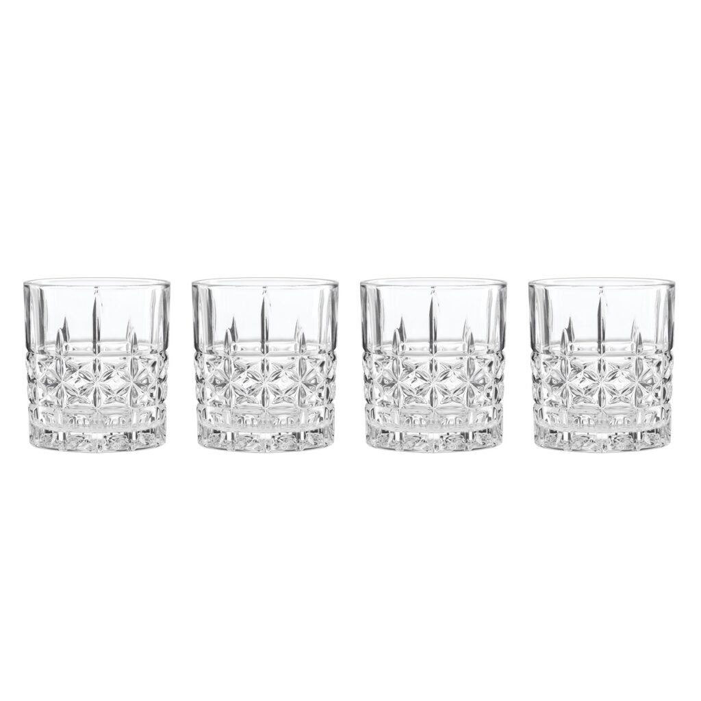 Starburst Lowball Glasses Set of 4