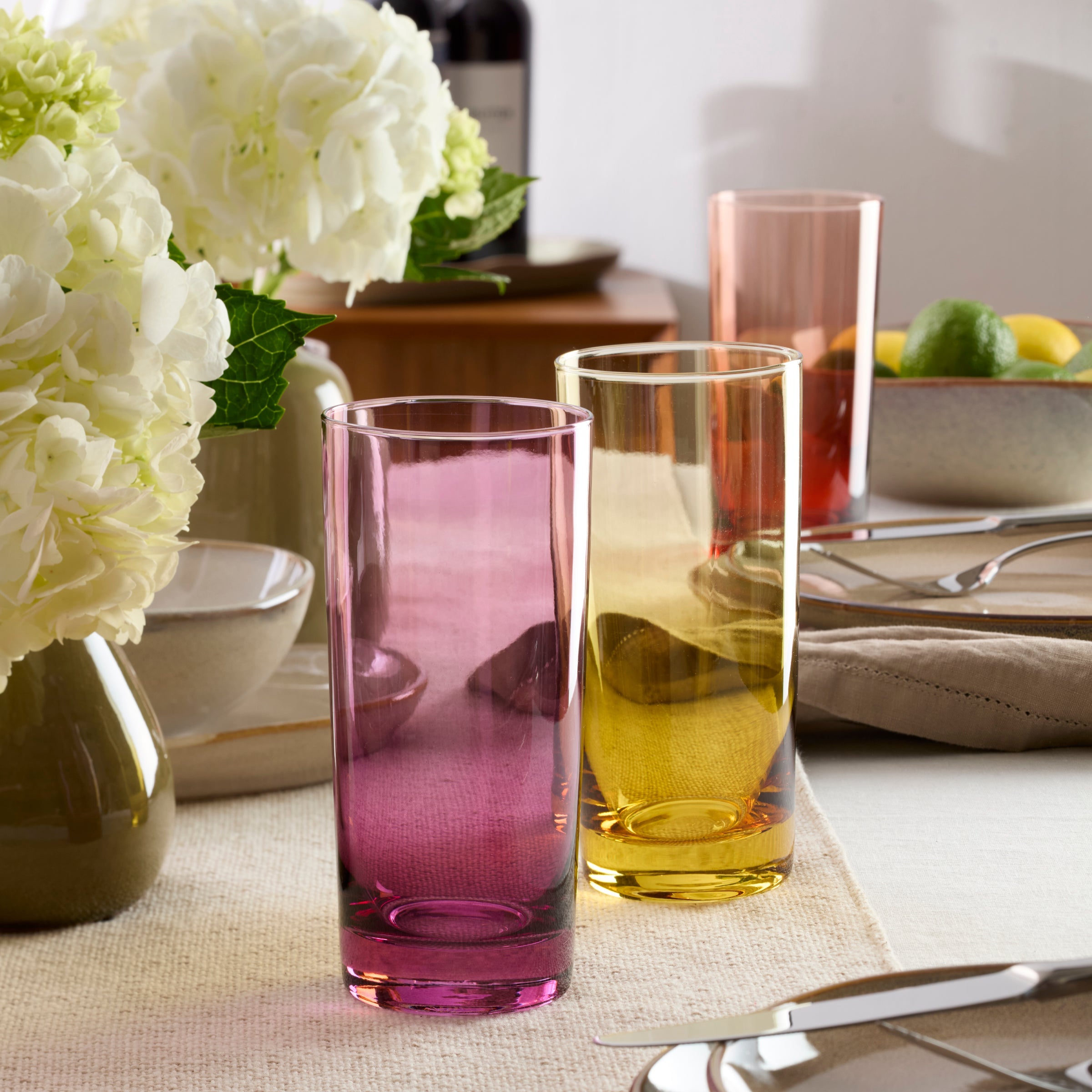 Ombre Jewel-Tone Highball Glasses Set of 4 - Image 2