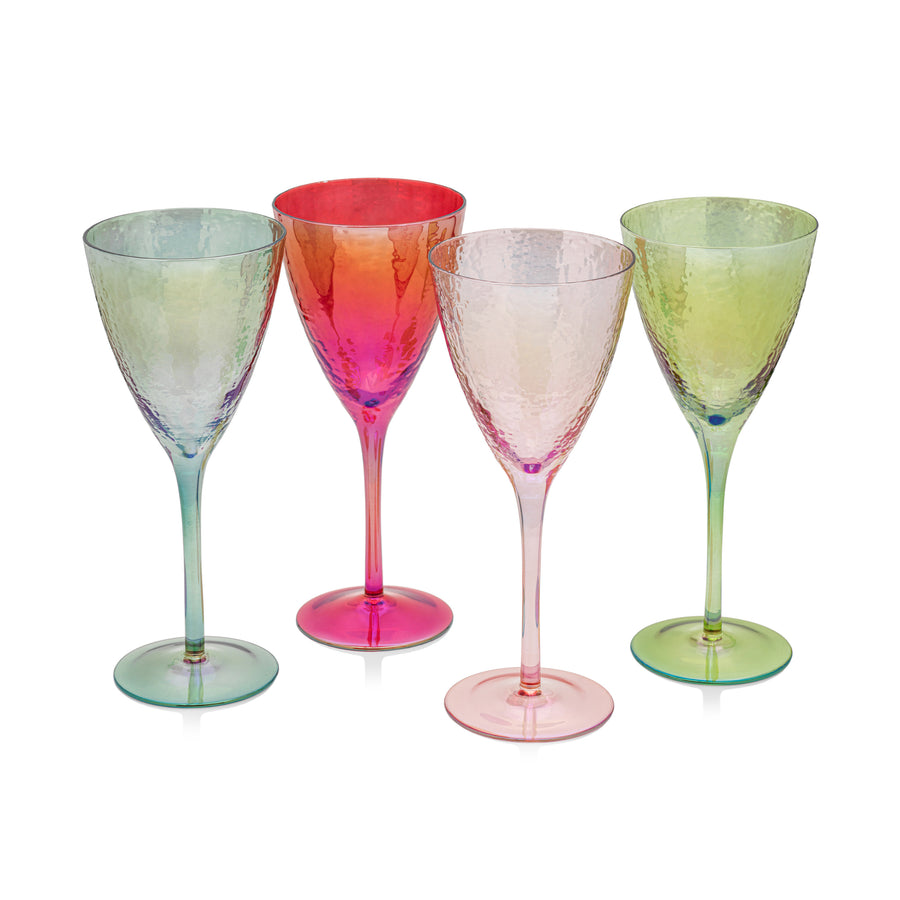 Hammered Red Wine Glass Set of 4 - Image 2