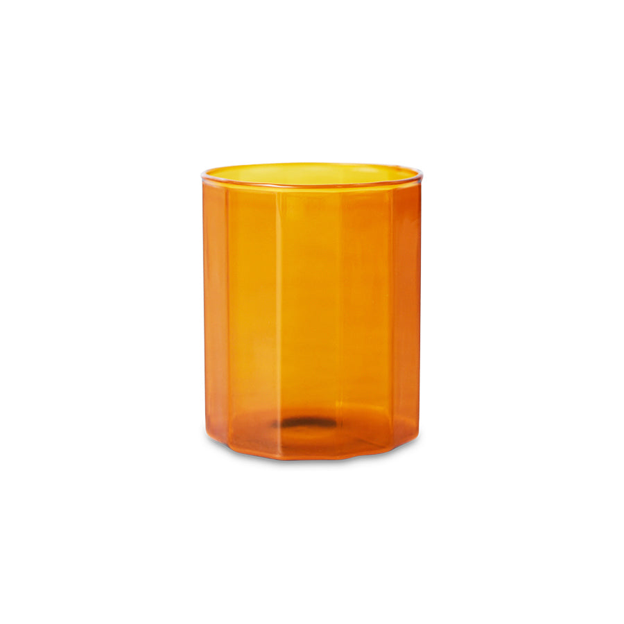 Amber Textured Drinking Glasses Set of 4